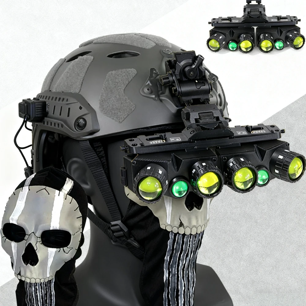 Call Of Duty GPNVG18 Tactical Night Vision Goggles Model with NVG Bracket Airsoft Helmet Accessories COD Koenig Role Play Props