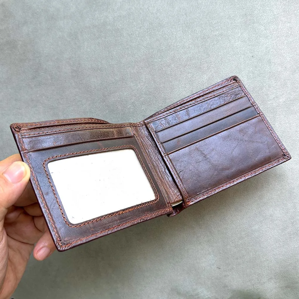 Portefeuilles en cuir véritable motif crocodile pour hommes, pochette et sac à main pour hommes, portefeuille à pince Portomonee, qualité supérieure