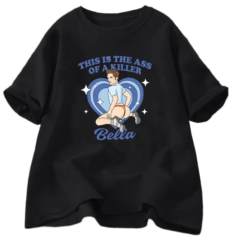 هذا هو الحمار من القاتل بيلا تي شيرت الرجال الشفق ميمي روبرت باتينسون ساغا تي شيرت فريق إدوارد التي شيرت ملابس للرجال