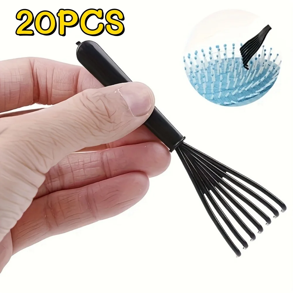 20 Toothbrush Comb Cleaning Tools, Rake, Hair and Dirt Removal Comb, Practical Embedded Cleaning Tools