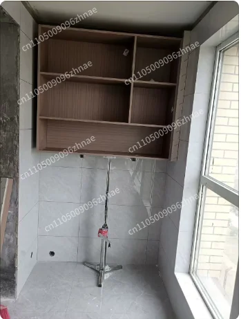 Electric Dual-purpose Stainless Steel 100KG Load-bearing Lifting Platform 2.5M Wall Cabinet Mounting Bracket Hand Cranked
