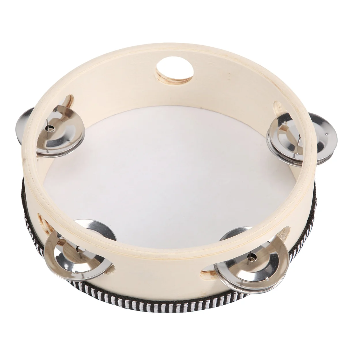 뮤지컬 탬버린 드럼 라운드 타악기, KTV 파티 선물, 6 인치