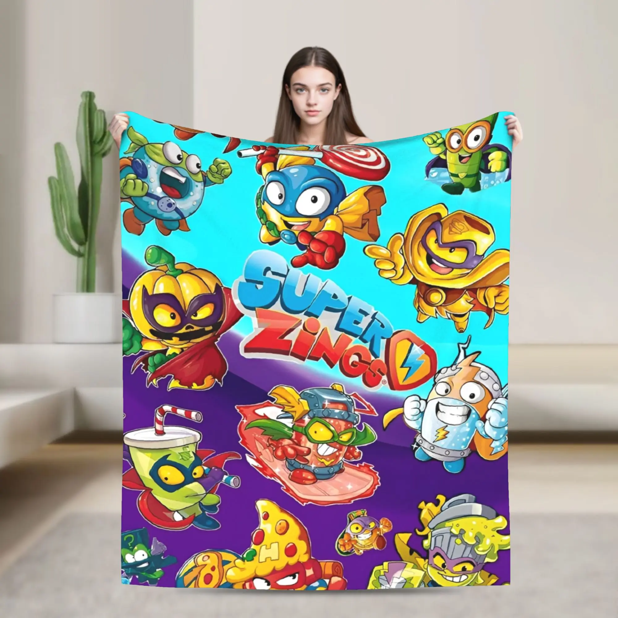 

Warm Blanket Travel Super Zings Game Throw Blanket Superthing Flannel Bedspread For Bedroom Pattern Sofa Bed Cover