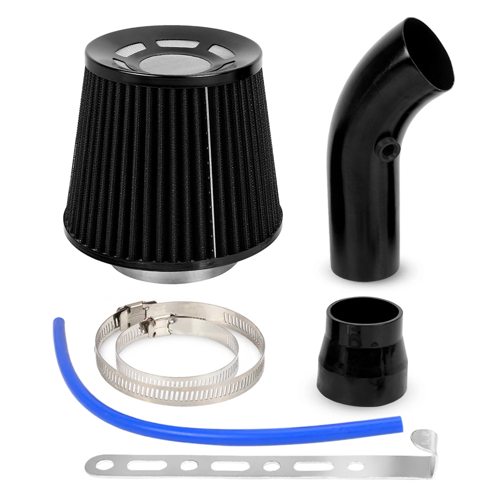 Universal 76mm 3inch Air Filter & Cold Air Intake System Turbo Induction Pipe Tube Kit With High Flow Cone Air Filter OFI095