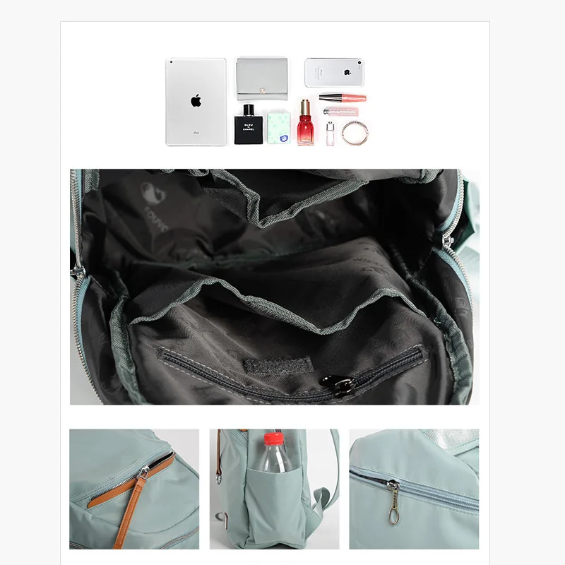Fouvor Fashion Waterproof Oxford Versatile Bags for Women Canvas Large Capacity Travel Backpack Business Lady School Bag 2828-14