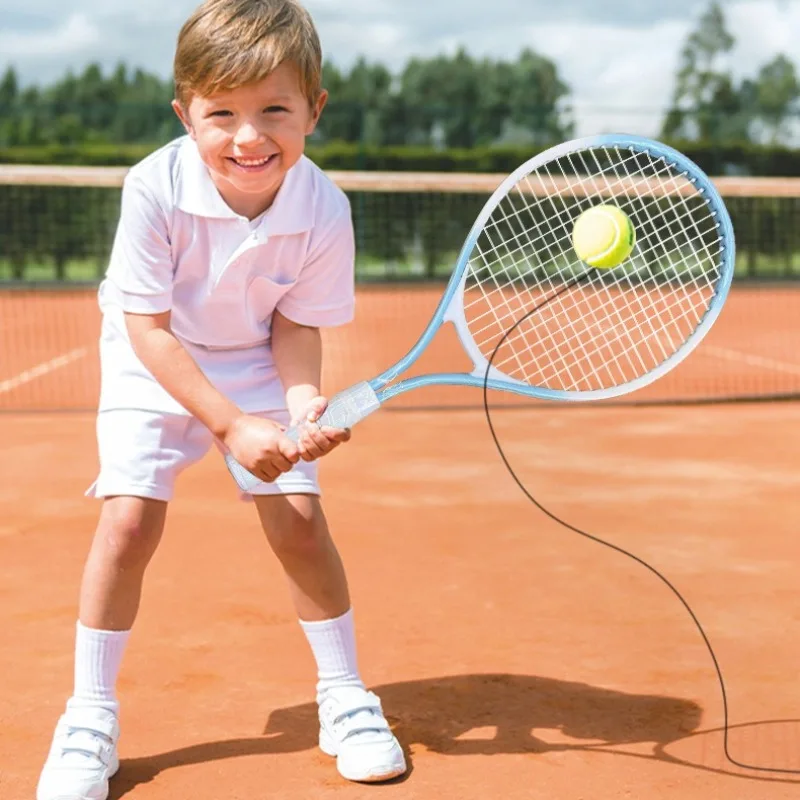 21 بوصة مضارب تنس للأطفال الوالدين والطفل سبائك الألومنيوم خفيفة الوزن مضرب التدريب الرياضي واحد المبتدئين في الهواء الطلق جديد