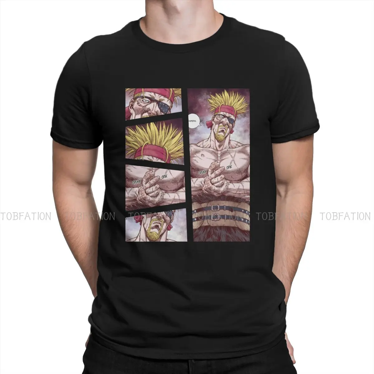 Thorkell Hipster Polyester TShirts VINLAND SAGA Torfin Men Style Tops T Shirt Round Neck