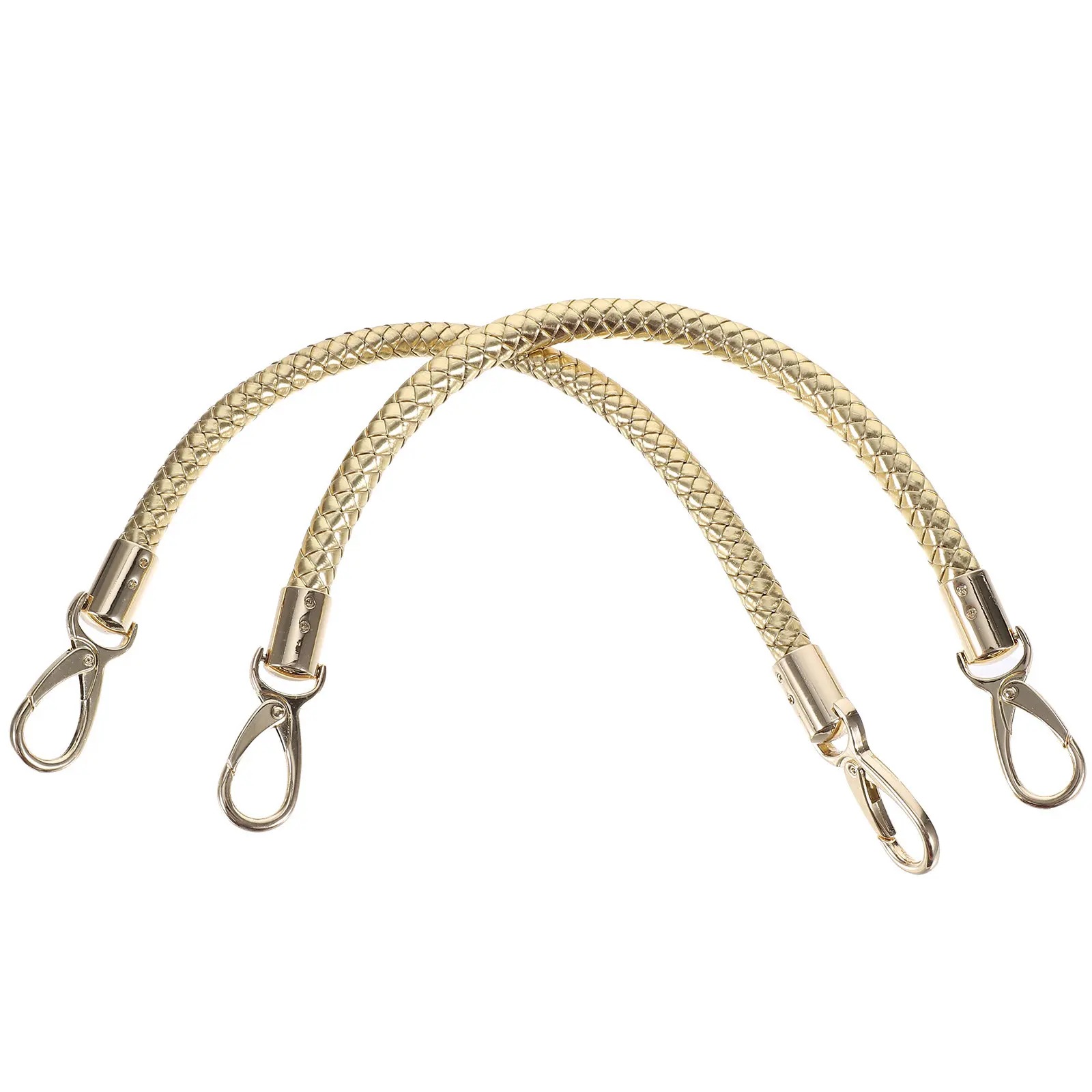 

2Pcs Fashionable Shiny Bag Handles for DIY Handbag Making Carrying Comfortable Wrist-Friendly Strap Handles Bag Making
