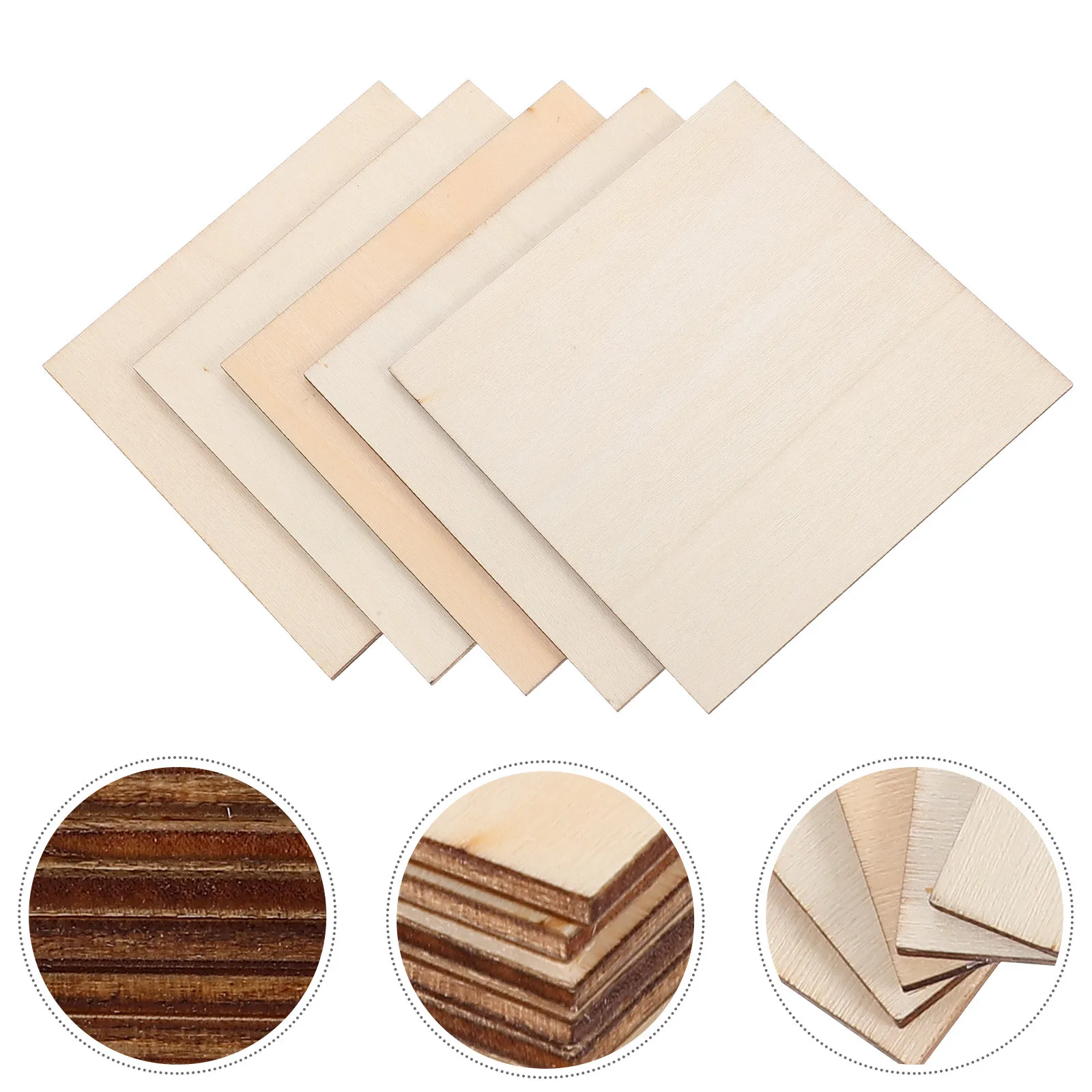 

20pcs Unfinished Wood Slices Natural Diy Wooden Cutouts For Craft Kids Art Projects Blank Wood Pieces Graffiti Decor