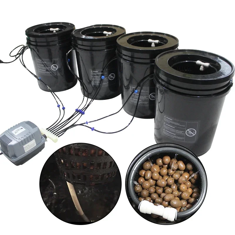 DWC recirculating drip Hydroponic system 5 gallon clone Bucket hydroponic container