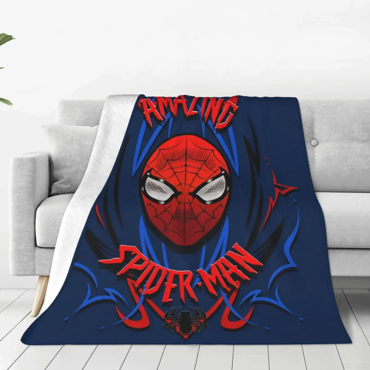 Relax Spider Man The Amazing Blanket Merch Room Decorative Throws And Blankets Super Soft Velvet for Bedroom