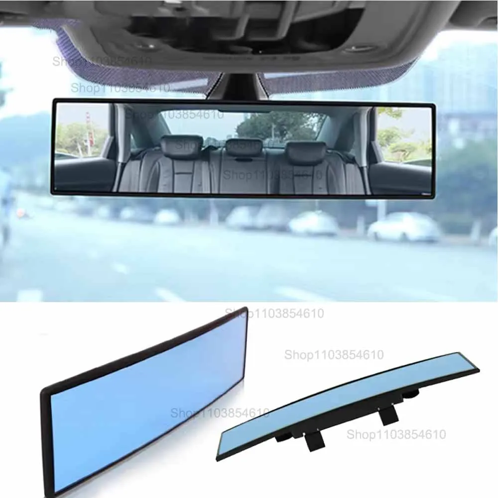 Car Interior Rearview Mirror Anti Glare Blue Surface Baby Mirrors Wide Angle Rear View Parking Auxiliary Convex Mirror