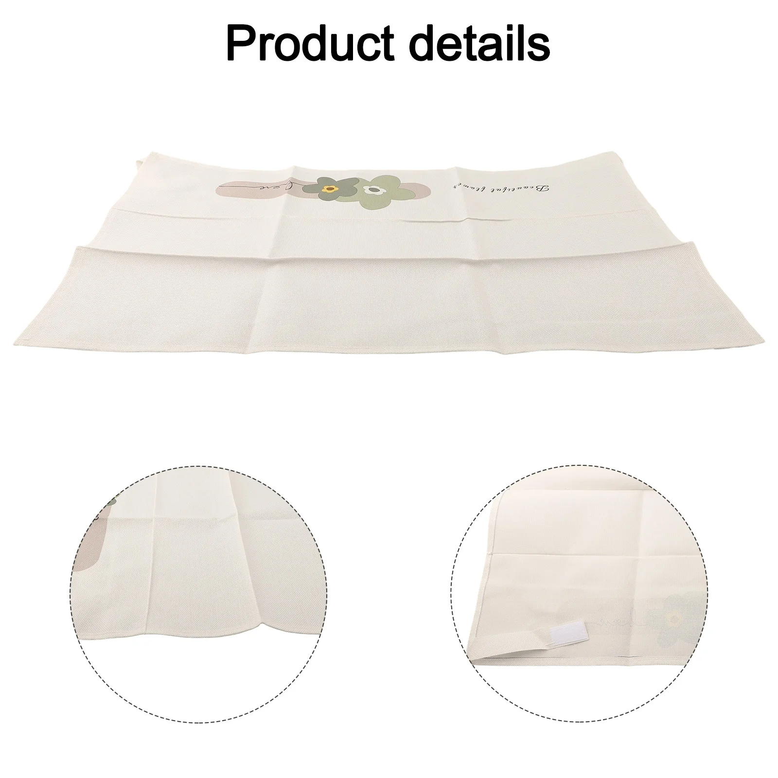 Couverture décorative en tissu respirant de 100cm, Installation facile, prolonge sans taches, durée de vie pour radiateur chauffant