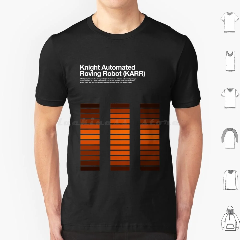 Knight Rider Karr Knight Automated Roving Robot T Shirt Big Size 100% Cotton Knight Industries Kitt Karr Automated Roving Robot