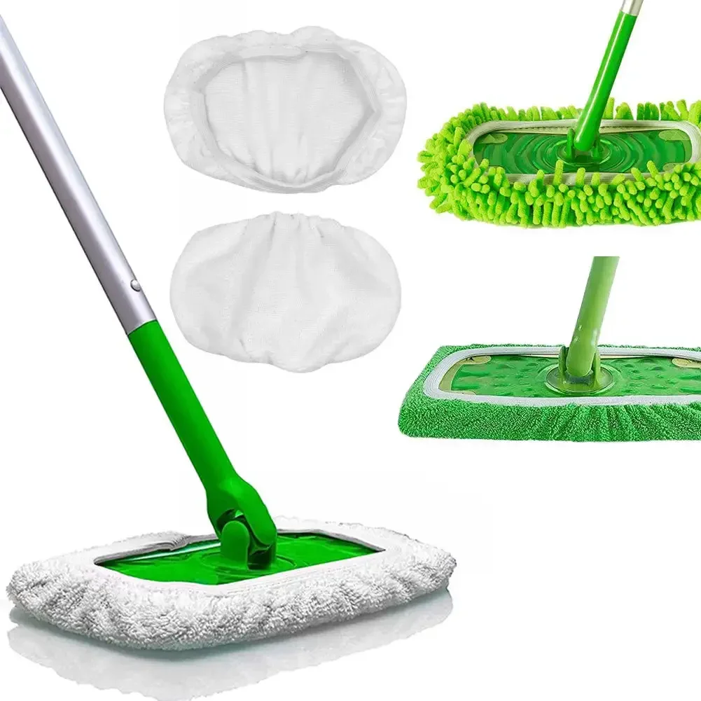 Microfiber Mop Pads Compatible for Swiffer Sweeper Mop Dry Sweeping Cloth Washable Wet Mopping Cloth for Floor Cleaning