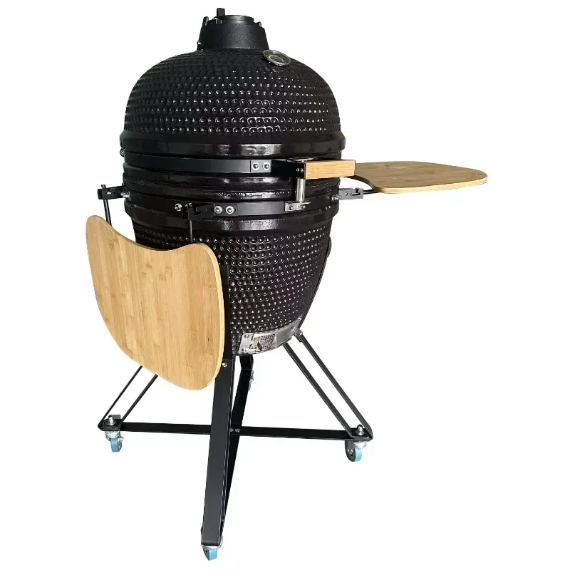 SEB KAMADO / ACERO EGG BBQ 2 en 1 parrilla de carbón rostero bistec blanco barbacoa au carbón cypre grill fumador bbq parrilas