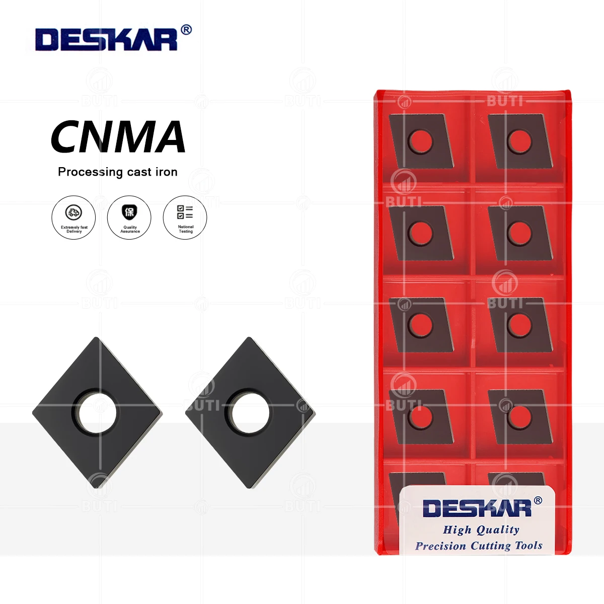 

DESKAR CNMA120404 CNMA120408 CNMA120412 LF3018 100% Original Carbide Inserts CNC Lathe Turning Tools Lathe Cutting For Cast Iron