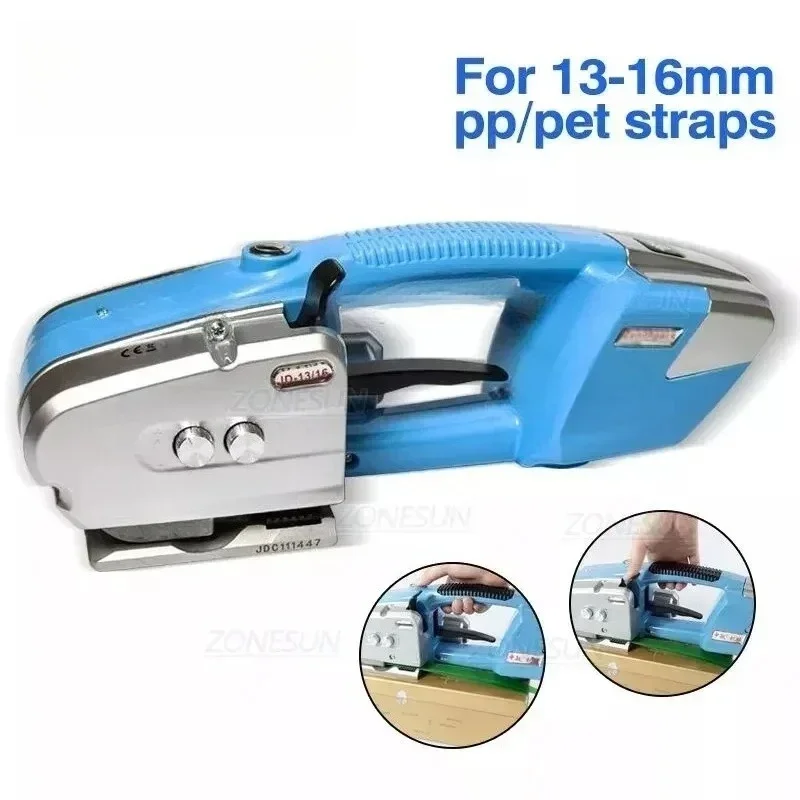 

Аккумуляторный стреппинг-инструмент JD16, ручной, для ПП/ПЭТ лент, упаковочный, для пластиковых ремней шириной 13-16 мм