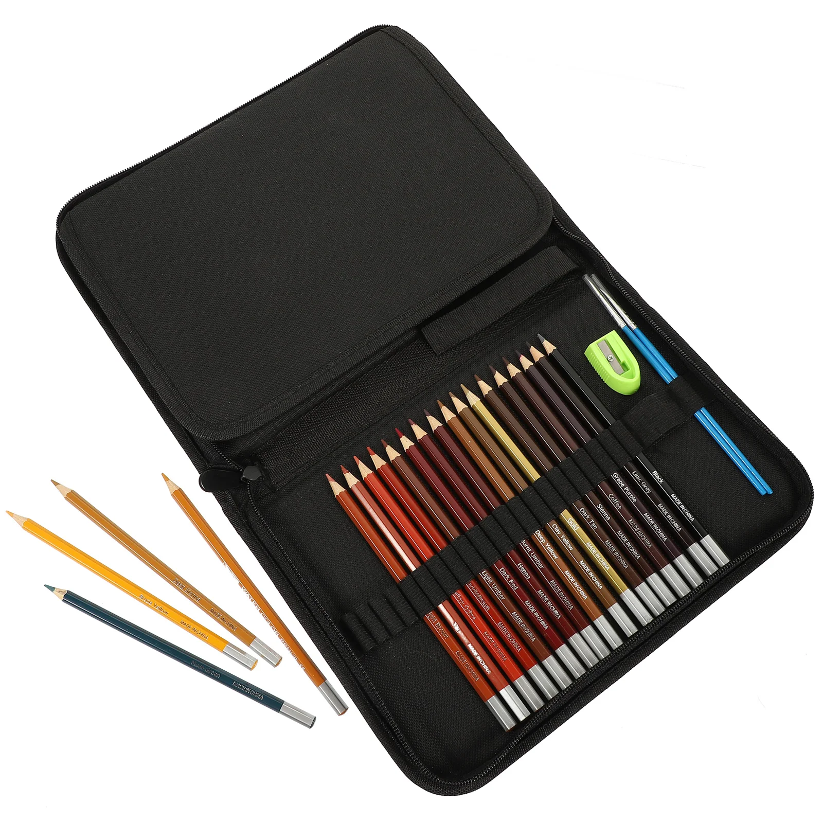 Ensemble de crayons de couleur pour artiste, pour croquis, dessin, portable, eau, pour documents, 1 pièce