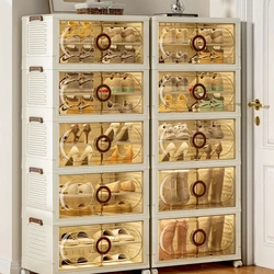 Free Installation Shoe Cabinet Foldable Shoe Rack Household Doorstep Organizer Simple Shoe Storage BoxShoe Organizer