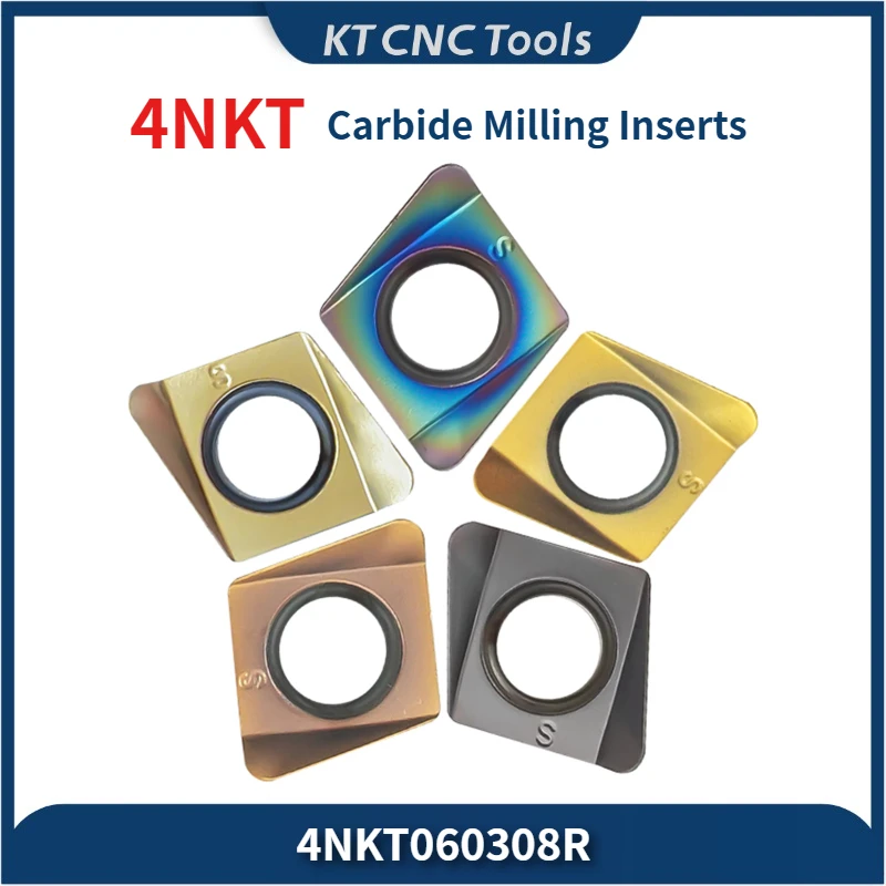 

Carbide inserts TE90 Fast-feed double-sided for 4NKT060308R milling cutter Efficient and economical alternative to 300R 400R