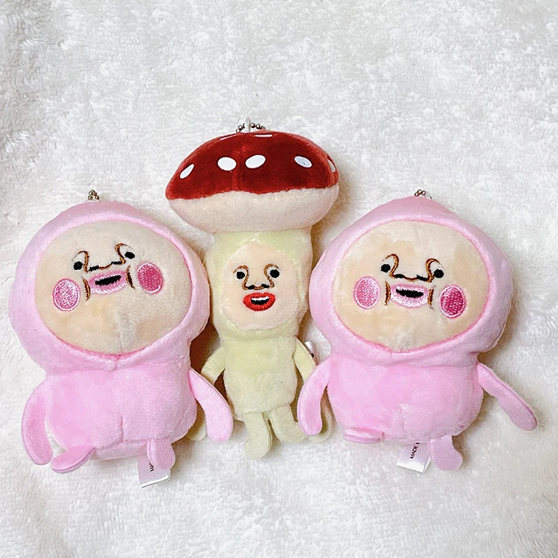 Japan Qualia Kobito Plush Series Twisted Egg Farm Elf Cow Poisonous Mushroom Bag Pendant Plush Toy Birthday Gift