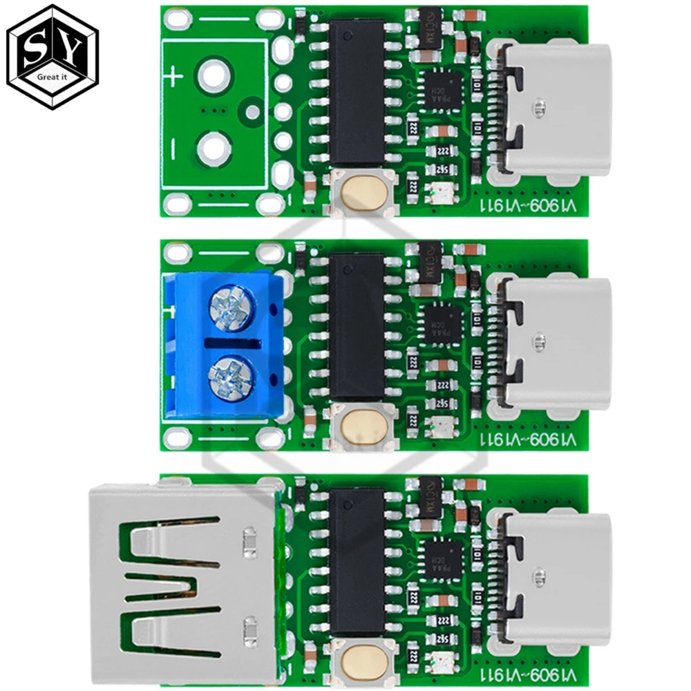 Type-C USB-C PD2.0 3.0 PD3.0 to DC Fast Charge Charging Trigger Polling Detector Notebook Power Supply Change Board Module