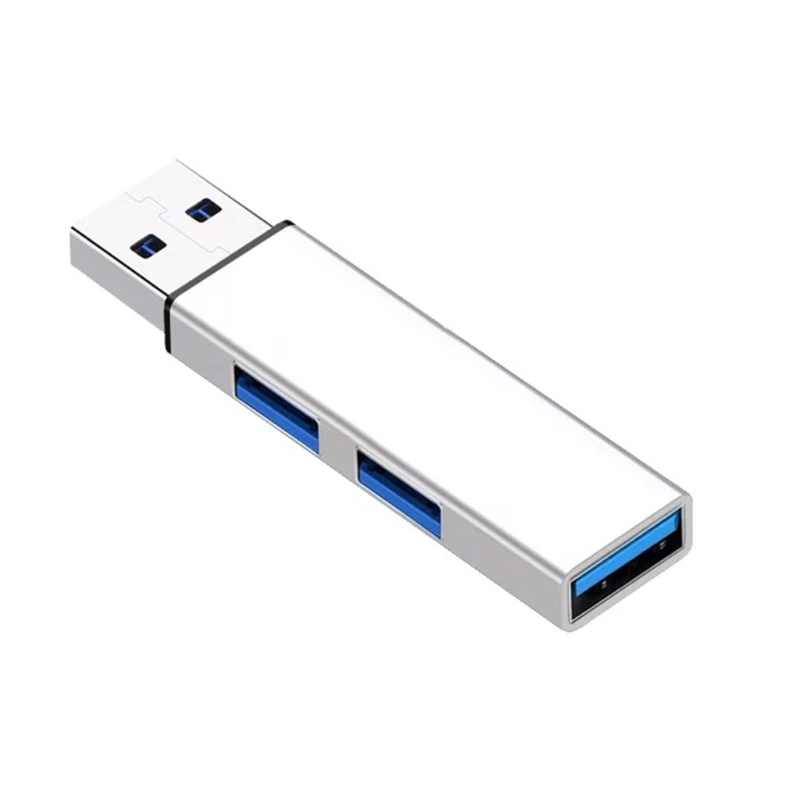 USB Expander Serbaguna Hub USB 3Port Mini USB Dongle USB3.0 + 2 USB2.0 Expander untuk Mouse, Keyboard, QXNF