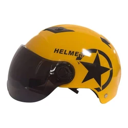 Motor elétrico Car Capacete Scooter Bike Open Face Half Baseball Cap Anti-UV Segurança Hard Hat Bicicleta Capacete Ajustável