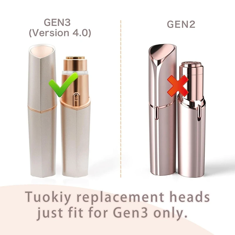 Generation 3 Replacement Heads For Finishing Touch Flawless Facial Hair Remover Double Precision Replacement Blades