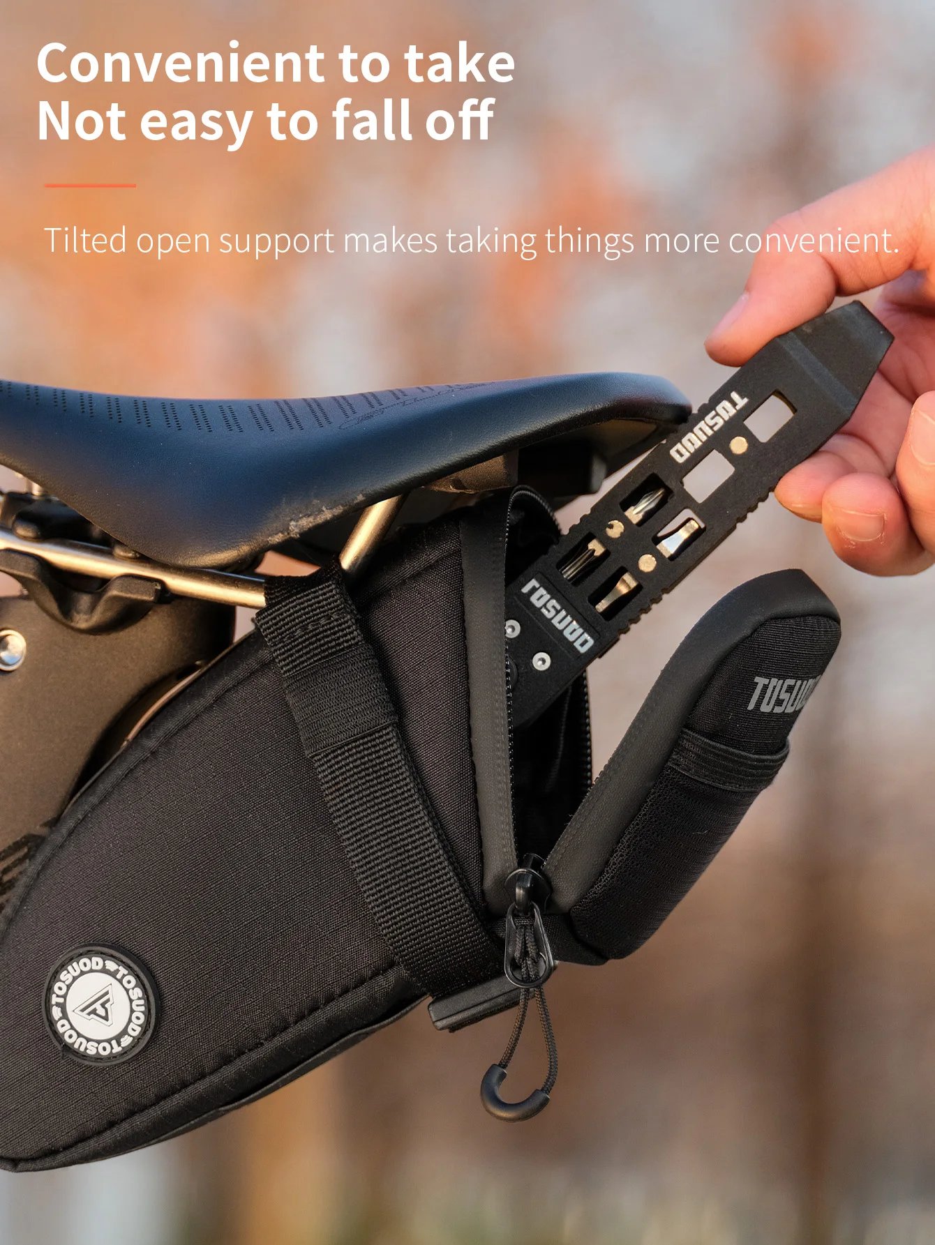 Torba rowerowa TOSUOD 1.2L, wo – Mountain Biking Waist Pack recenzja i cena