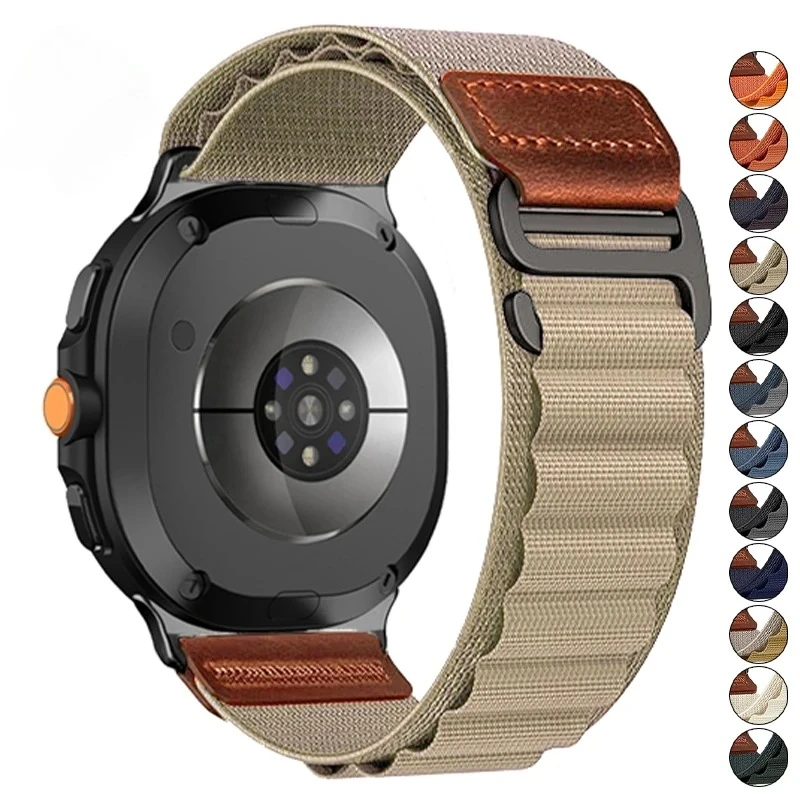 For Samsung Galaxy Watch Ultra 2025 2024 Strap 47mm Accessories Sports Nylon Bracelet Correa for Watch 8 40 44mm 8Classic 46mm