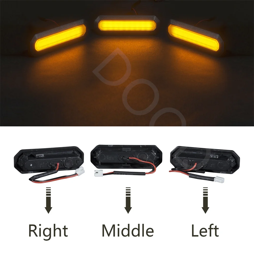 Grills Led Lights Fit For 2021 Bronco Sports 2022 2023 Signal Daytime Light High Version Car