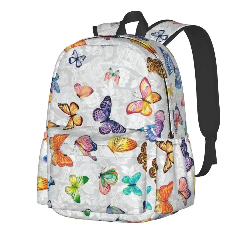 

Butterfly flowers Student Boys and Girls Backpacks School backpacks are suitable for students on vacation and travel backpacks