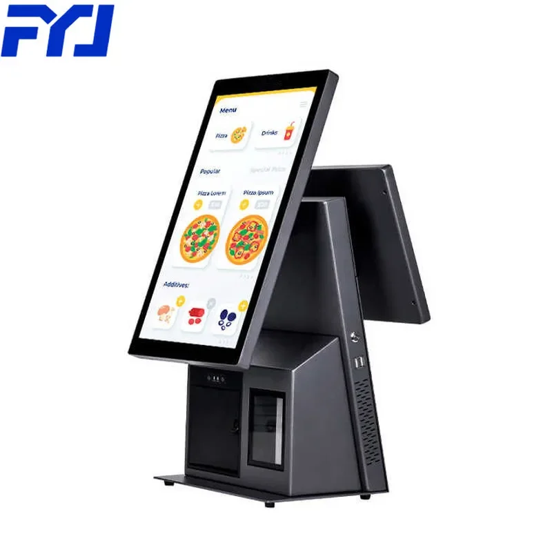 for FYJ F11K 15.6 Inch Desktop Wall Mounted Self Service Kiosk Payment Machine Integrated POS Terminal Self Service Ordering