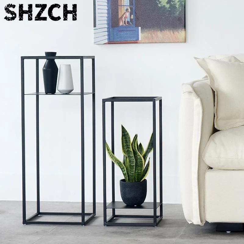 Luxury Nordic Iron Plant Stand for Indoor Multi-Tier Floor Standing  Balcony Living Room Decor Modern Minimalist Flower Display