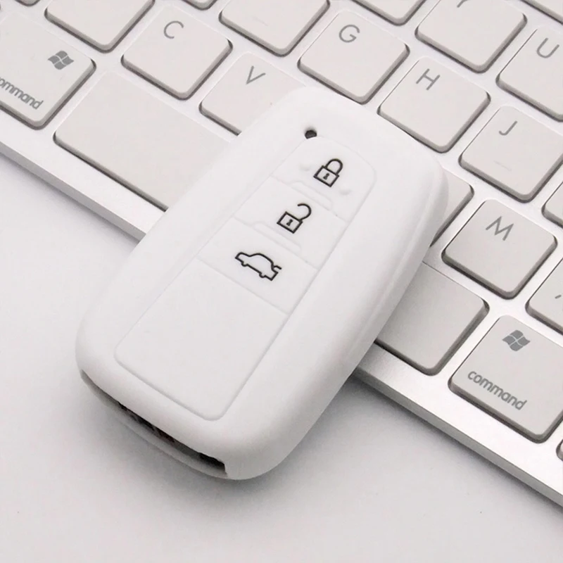 

New Silicone Car Key Cover Case For Toyota Prius Camry Corolla Avalon CHR RAV4 Land Cruiser Prado Rubber Case Protector Shell