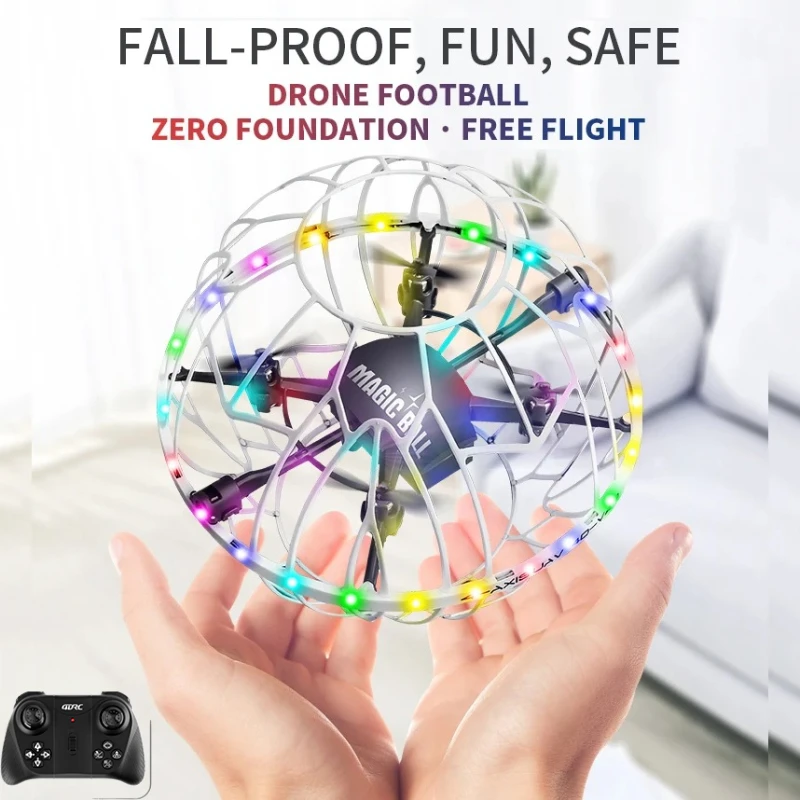 

Конкурентоспособный футбольный дрон Fun V49 с двойным режимом управления, полностью защитной рамой и цветной подсветкой