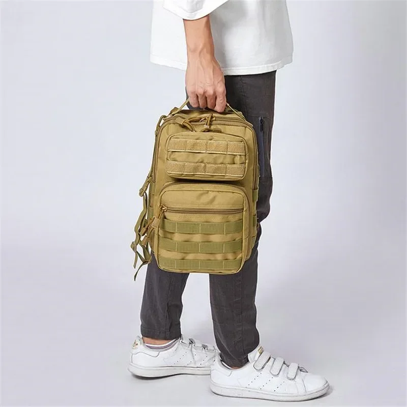 سعة كبيرة حقيبة رجالية التكتيكية حقيبة صدر للرجال الصيد الصيد حقيبة يد التخييم التنزه حقيبة كتف السفر في الهواء الطلق حقيبة كروسبودي
