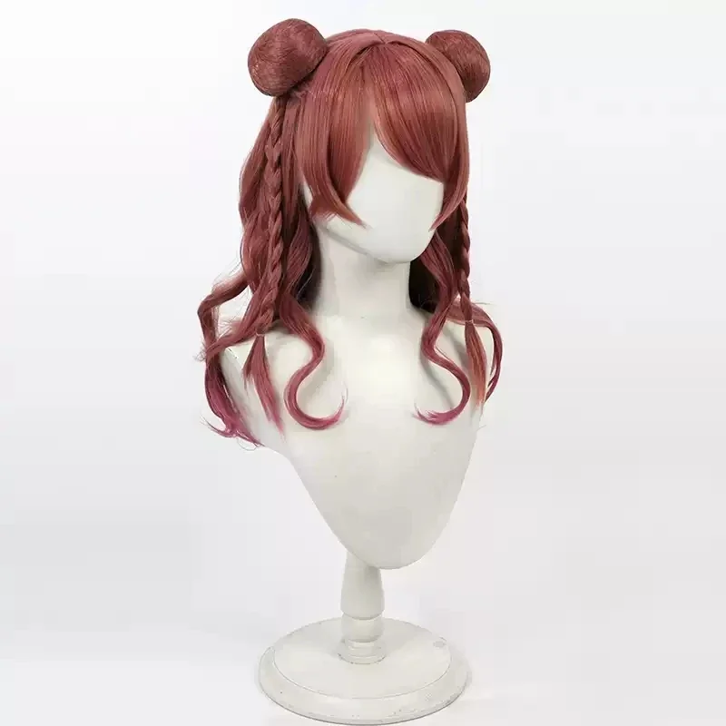 نوع جديد Gakuen iDOLM @ STER القتال طريقي Hanami ساكي شعر مستعار تأثيري طويل مقاومة للحرارة الشعر الاصطناعية حفلة الهالوين