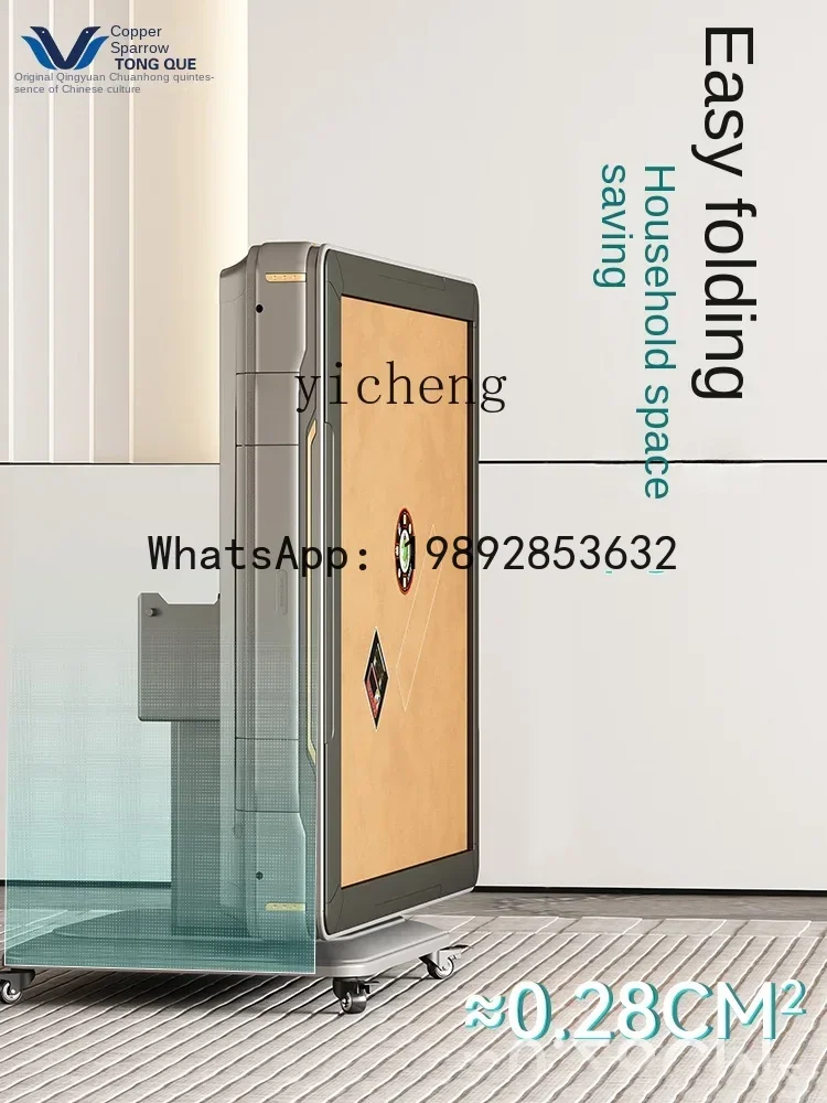 LYY-máquina automática plegable para emisión de matrículas, mesa de comedor con calefacción de graves, máquina de póker para propietarios domésticos de doble uso