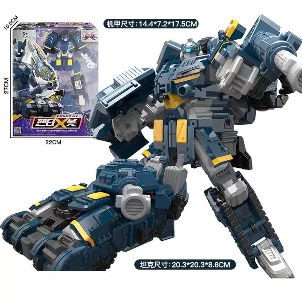 Figura de acción MiniForce Penta X Ranger 5 en 1, Robot transformable Bot PENTATRON, modelo Mini, combinador de deformación de fuerza, juguetes de regalo