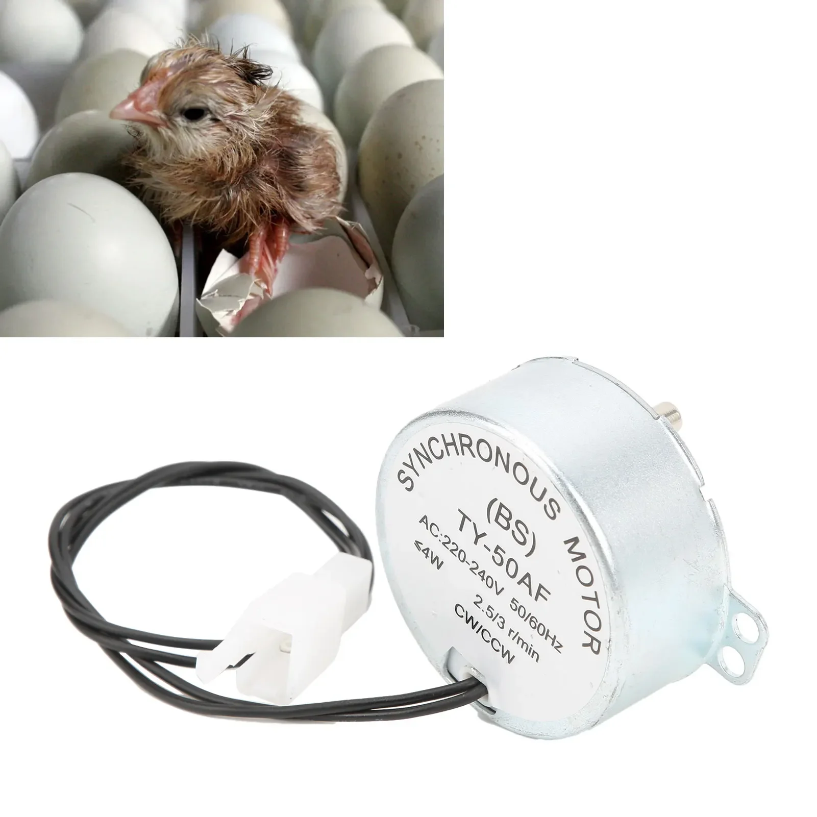 

Automatic Incubator Motor CW / CCW Dual Mode Low Speed Egg Turning Mini Incubator Equipment