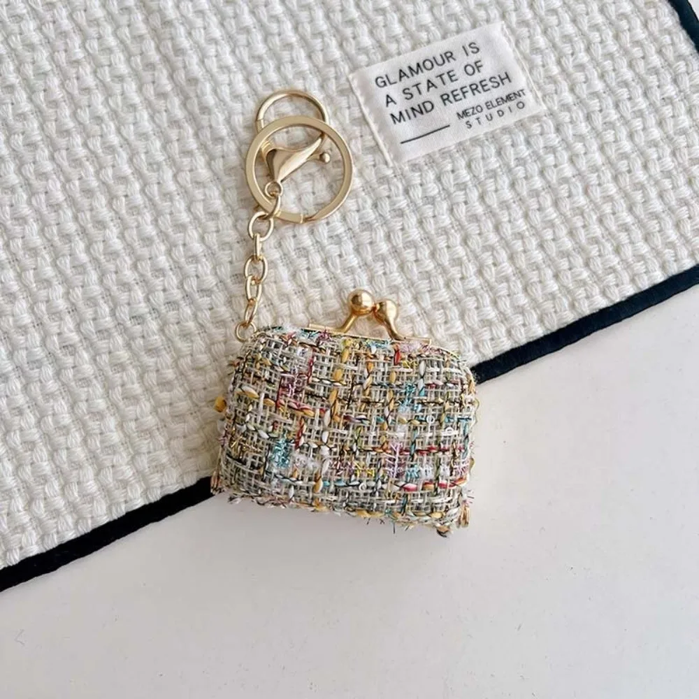 Exquisite Kiss Lock Closure Jewelry Storage Pouch Multi-Use Portable Coin Purse Mini Colorful Pattern Storage Case Women
