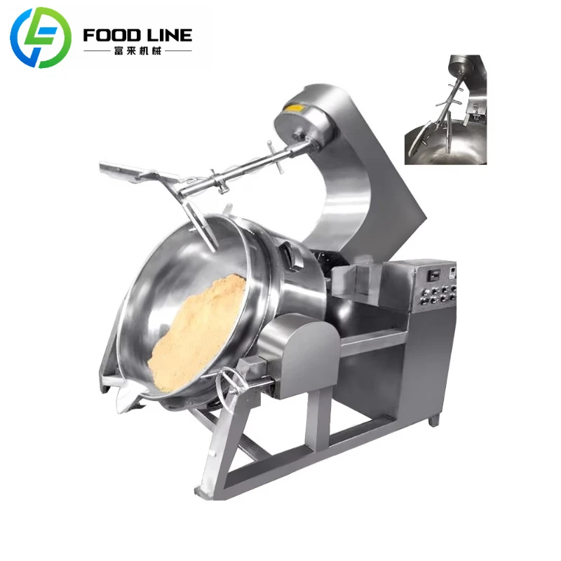 Customized Electromagnetic Heating Planetary Mixing Wok Intelligent Induction Cooking Mixer Pot For Efficiency Food Production