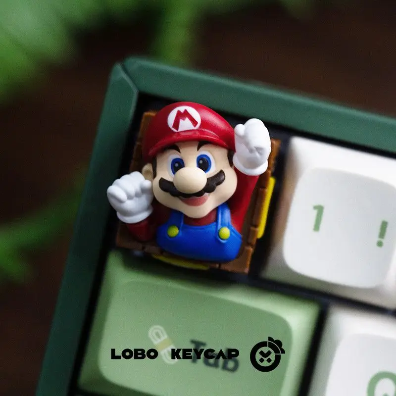 

NEW Popular Games Anime Cartoon Super Mario Keycaps Personality DIY Resin Art Mechanical Keyboard Keycaps Keycaps Key Gifts ESC