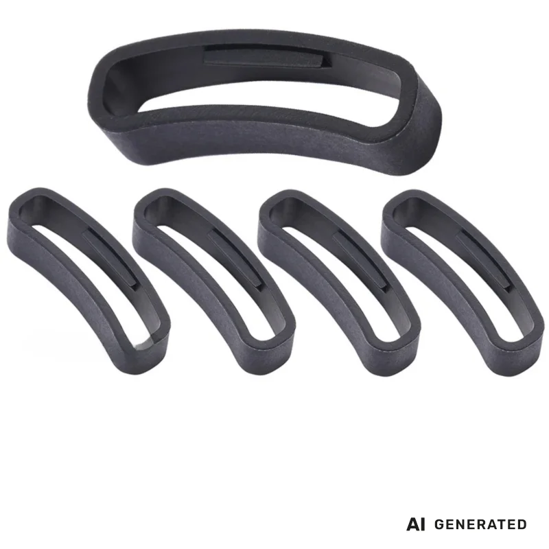 24mm Watch Accessories Suitable for Suunto Core Ambit Clasp Keeper Holder Loop Fastener Locker Silicone Bezel Ring