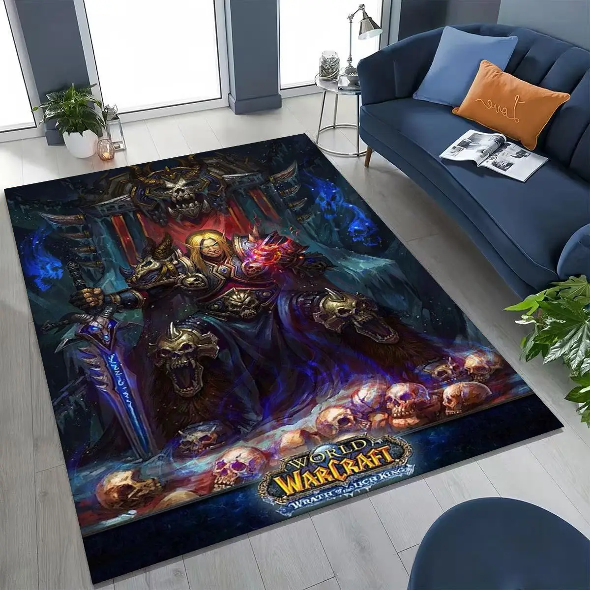 Коврик WOW World of Warcraft Arthas Demon Illidan Sylvanas для спальни, гостиной, дивана, домашнего декора, детский нескользящий напольный коврик