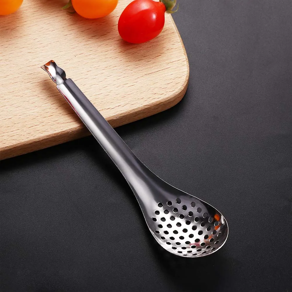 

Creative 56 Holes Acrylic Molecular Cuisine Caviar Spoon Useful Kitchen Cooking Gadgets Colander Egg Yolk Caviar Colander