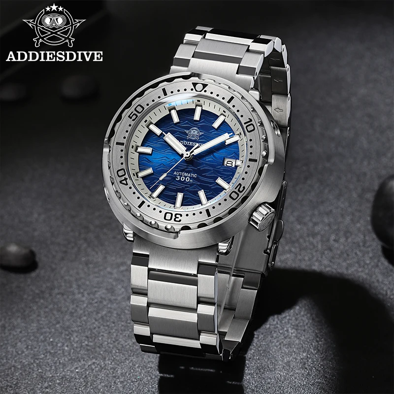 ADDIESDIVE Tuna Men's Diving Watch NH35 Sapphire 30Bar Waterproof 316L Stainless Steel Ceramic Bezel Automatic Mechanical Watch view 5